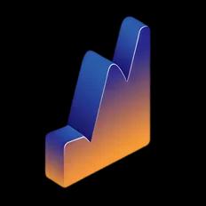 Rising chart illustration